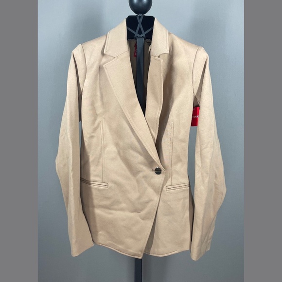 SPANX Jackets & Blazers - NEW Spanx Blazer Jacket Womens XS brown perfect tailored business casual classic